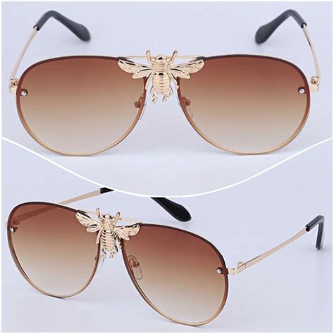 gucci pure metal sunglasses|gucci limited edition bee sunglasses.